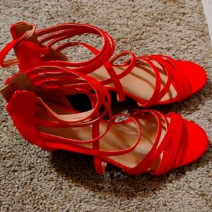 Charlotte russe Women's red dress  shoes